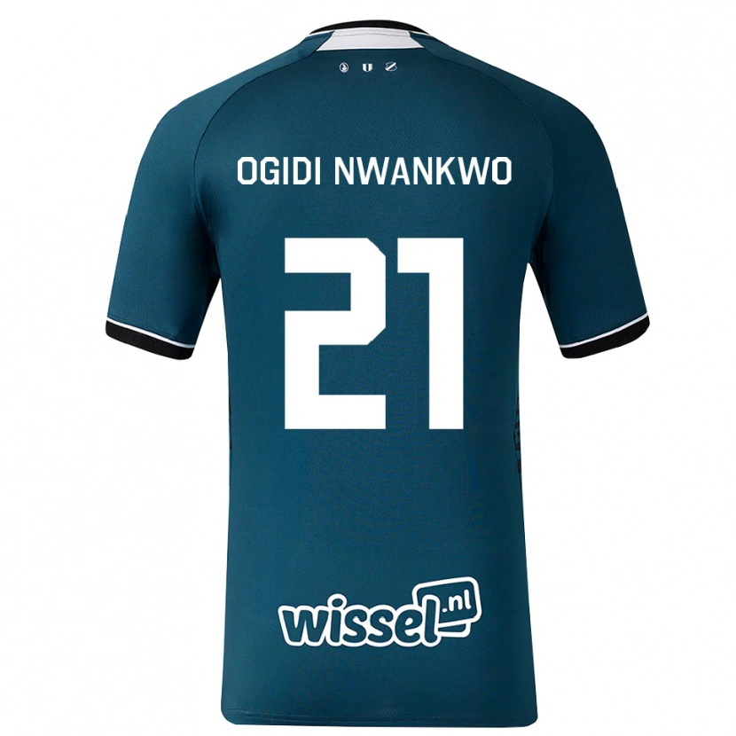 Danxen Homem Camisola Neville Ogidi Nwankwo #21 Darkslategray Branco Alternativa 2026/27 Camisa
