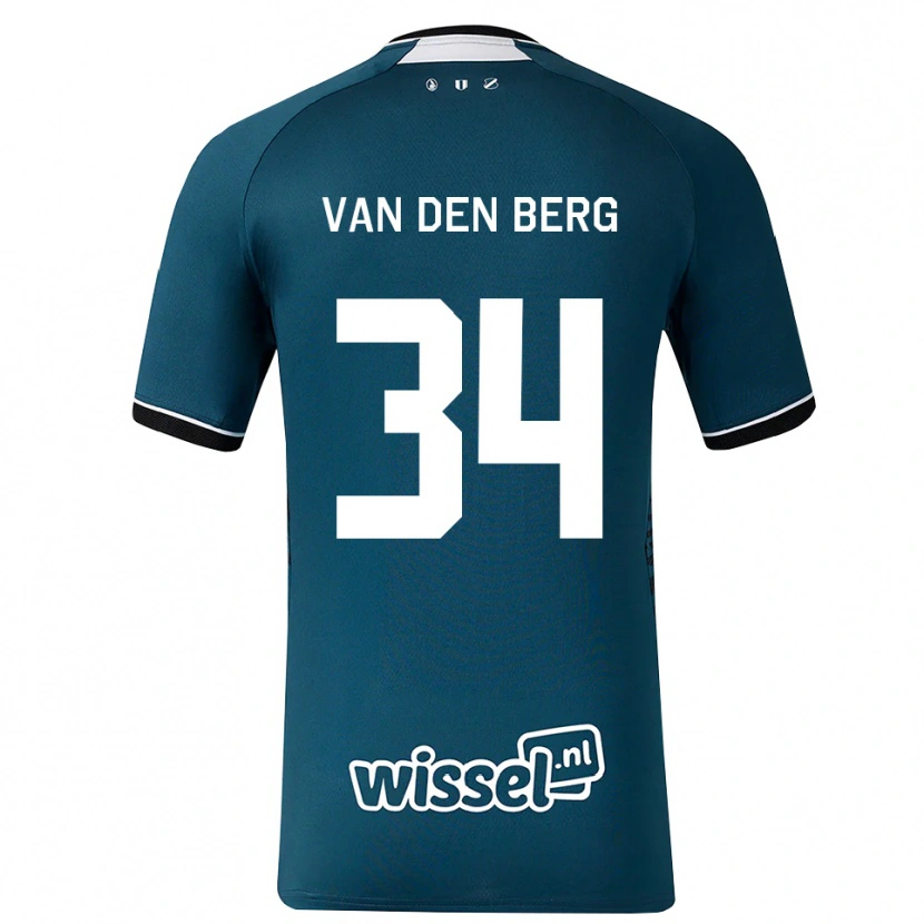 Danxen Homem Camisola Davy Van Den Berg #34 Darkslategray Branco Alternativa 2026/27 Camisa