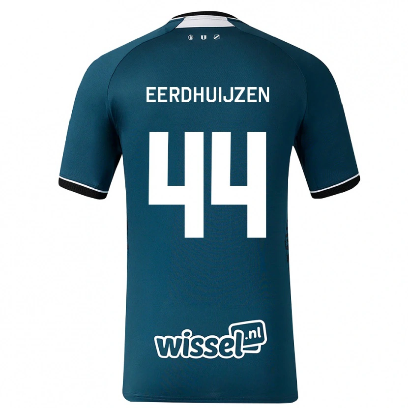Danxen Homem Camisola Mike Eerdhuijzen #44 Darkslategray Branco Alternativa 2026/27 Camisa