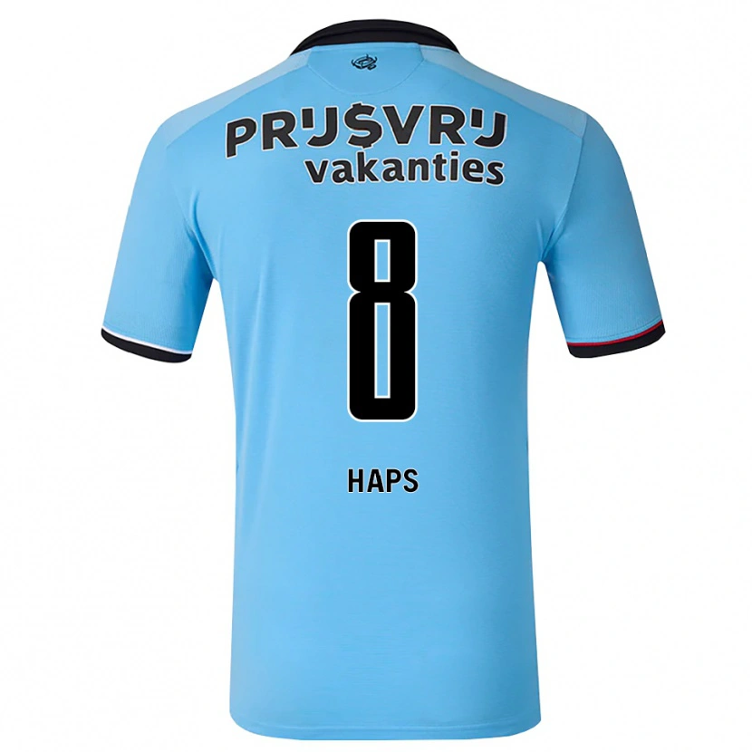 Danxen Homem Camisola Levi Haps #8 Deepskyblue Preto Vermelho Alternativa 2026/27 Camisa