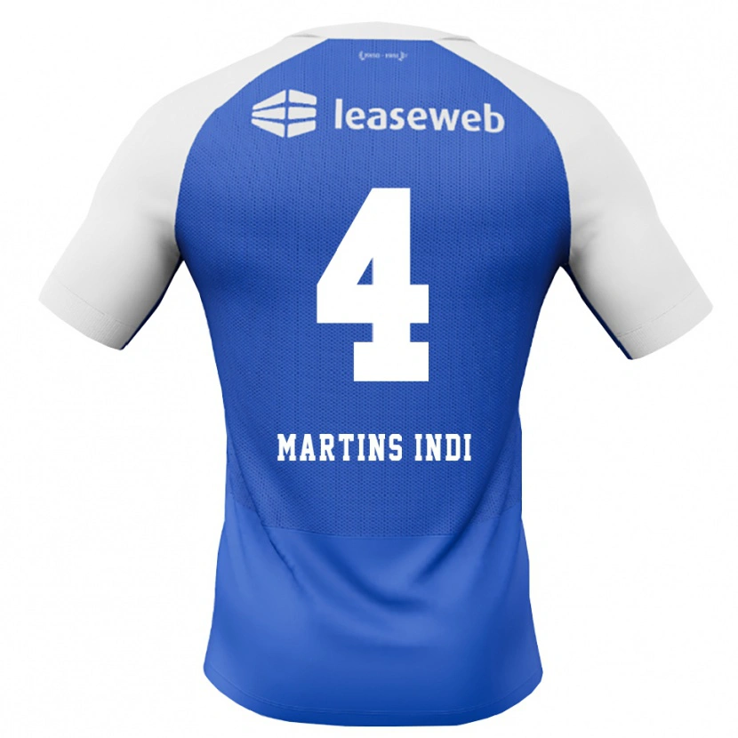 Danxen Homem Camisola Bruno Martins Indi #4 Dodgerblue Vermelho Branco Alternativa 2026/27 Camisa