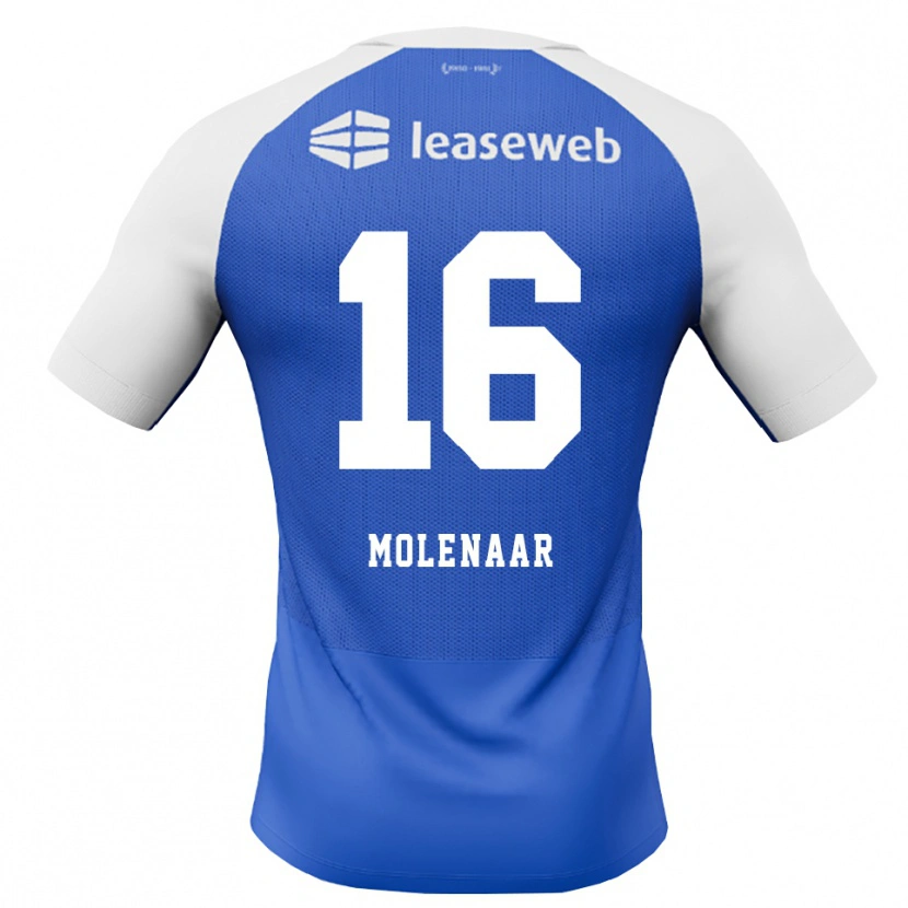 Danxen Homem Camisola Finn Molenaar #16 Dodgerblue Vermelho Branco Alternativa 2026/27 Camisa