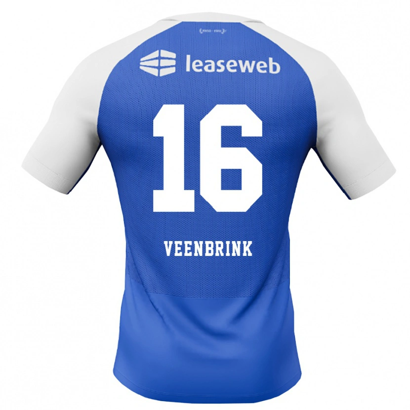 Danxen Homem Camisola Jayden Veenbrink #16 Dodgerblue Vermelho Branco Alternativa 2026/27 Camisa