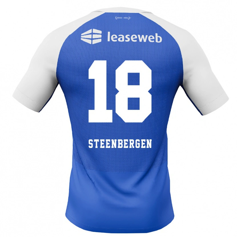 Danxen Homem Camisola Thom Steenbergen #18 Dodgerblue Vermelho Branco Alternativa 2026/27 Camisa