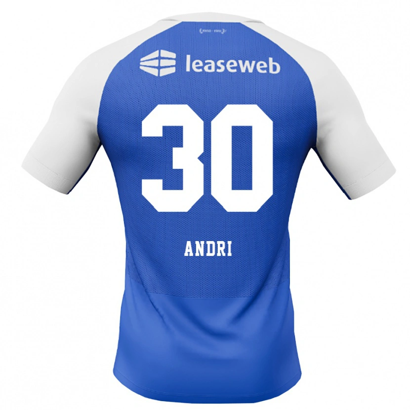 Danxen Homem Camisola Markús Andri Daníelsson Martin #30 Dodgerblue Vermelho Branco Alternativa 2026/27 Camisa
