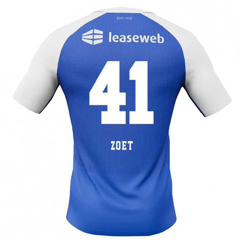 Danxen Homem Camisola Jeroen Zoet #41 Dodgerblue Vermelho Branco Alternativa 2026/27 Camisa