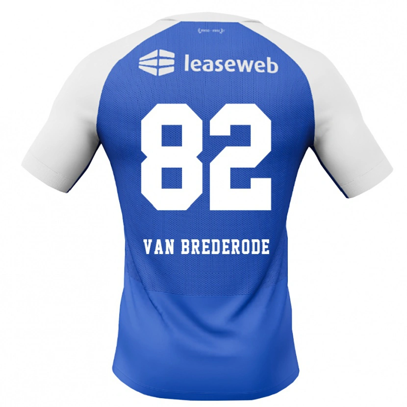 Danxen Homem Camisola Myron Van Brederode #82 Dodgerblue Vermelho Branco Alternativa 2026/27 Camisa