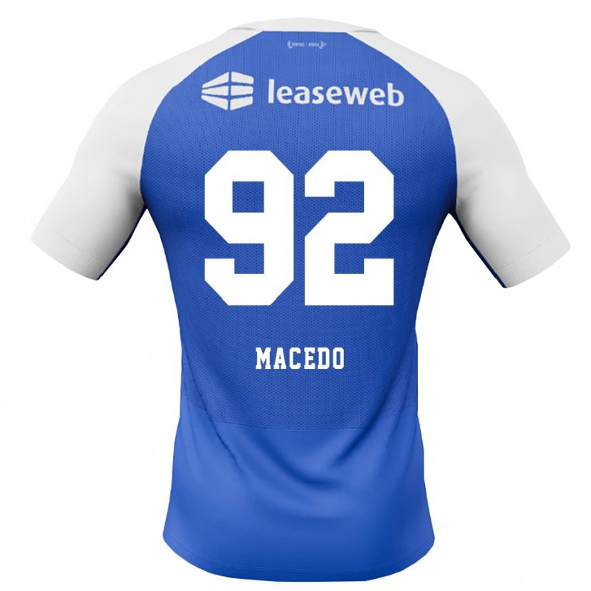 Danxen Homem Camisola Rodrigo Macedo #92 Dodgerblue Vermelho Branco Alternativa 2026/27 Camisa