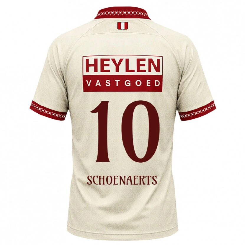 Danxen Homem Camisola Nand Schoenaerts #10 Beige Vermelho Alternativa 2026/27 Camisa