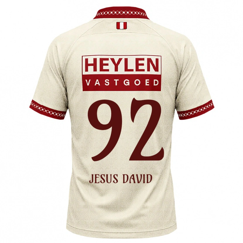 Danxen Homem Camisola Gabriel Jesus David #92 Beige Vermelho Alternativa 2026/27 Camisa