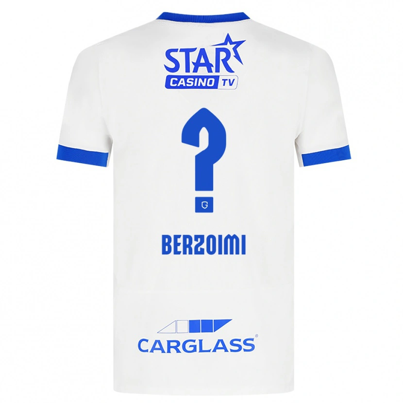 Danxen Homem Camisola Mohamed Berzoimi #0 Branco Azul Alternativa 2026/27 Camisa