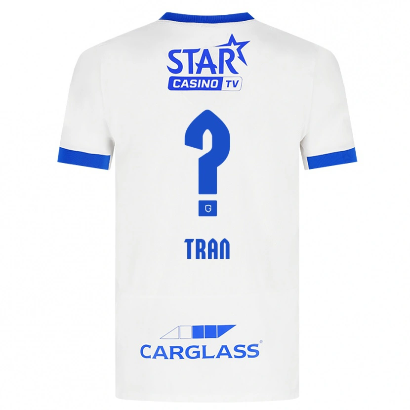 Danxen Homem Camisola Lenn-Minh Tran #0 Branco Azul Alternativa 2026/27 Camisa