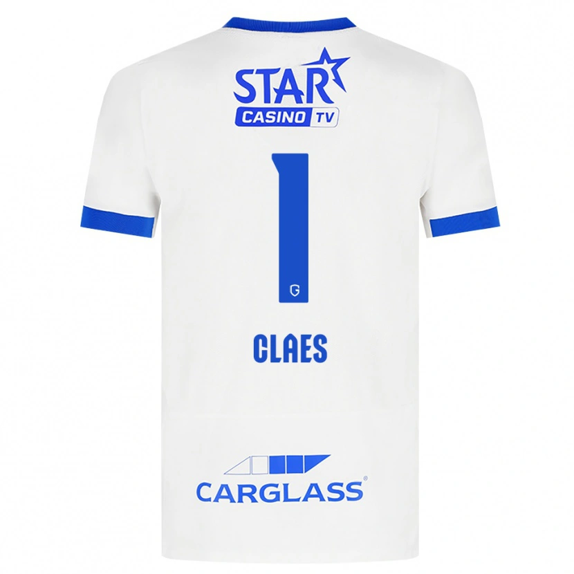 Danxen Homem Camisola Mirthe Claes #1 Branco Azul Alternativa 2026/27 Camisa