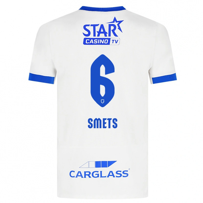 Danxen Homem Camisola Matte Smets #6 Branco Azul Alternativa 2026/27 Camisa