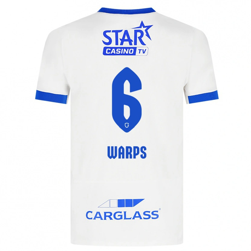 Danxen Homem Camisola Isa Warps #6 Branco Azul Alternativa 2026/27 Camisa