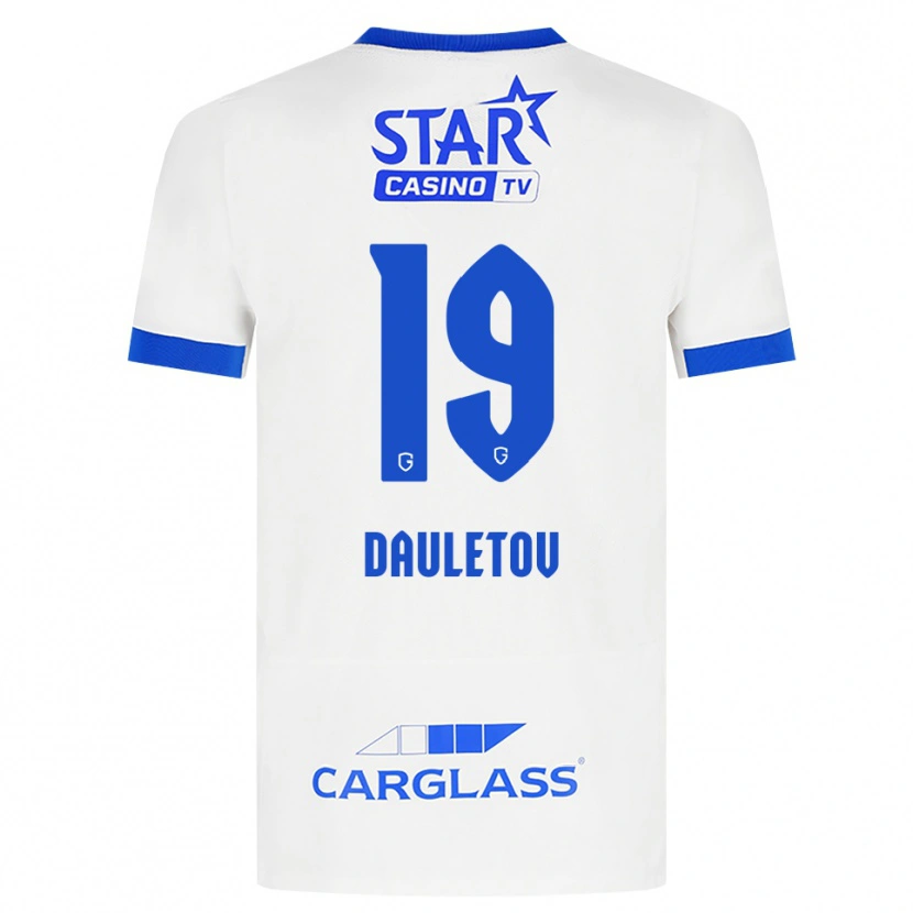 Danxen Homem Camisola Shakhmurat Dauletov #19 Branco Azul Alternativa 2026/27 Camisa