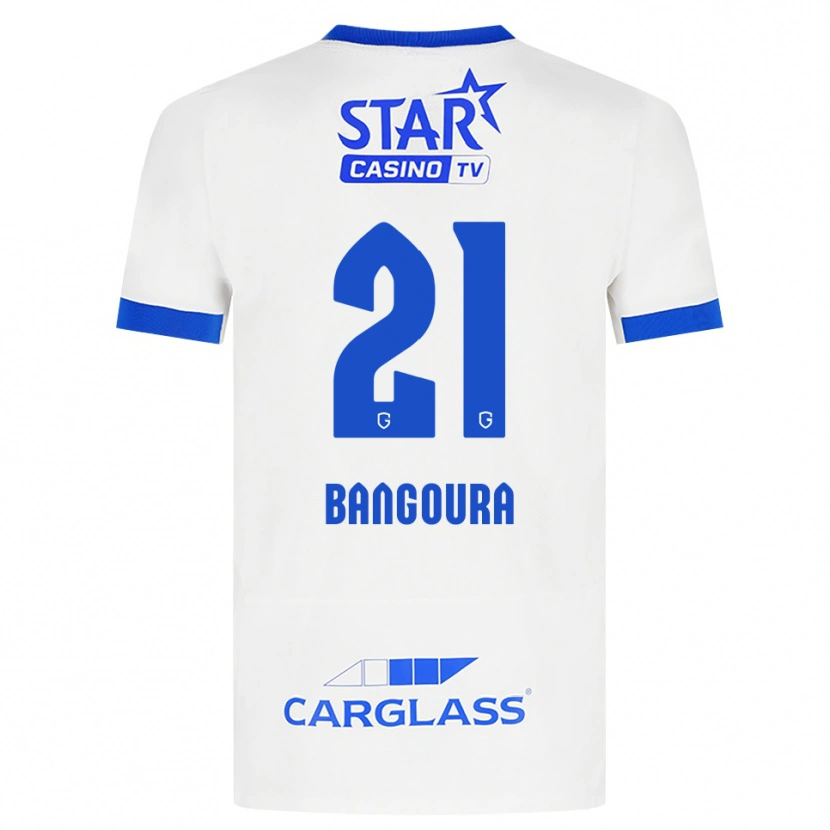 Danxen Homem Camisola Ibrahima Sory Bangoura #21 Branco Azul Alternativa 2026/27 Camisa