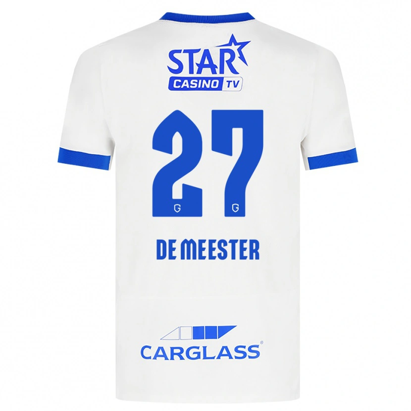 Danxen Homem Camisola Joyce De Meester #27 Branco Azul Alternativa 2026/27 Camisa