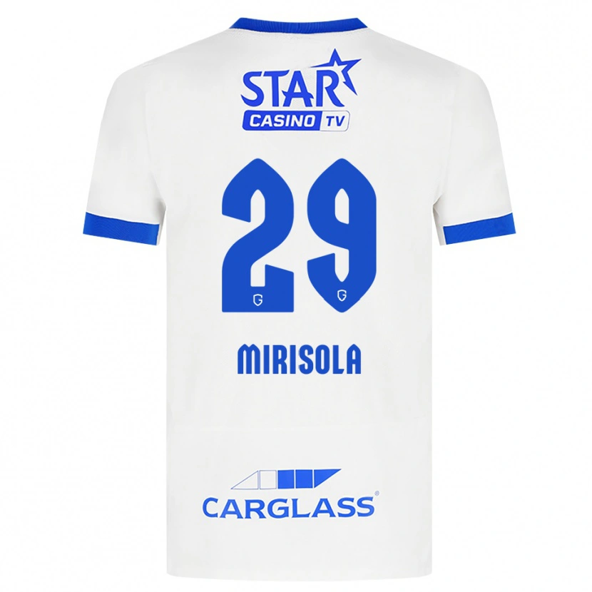 Danxen Homem Camisola Robin Mirisola #29 Branco Azul Alternativa 2026/27 Camisa