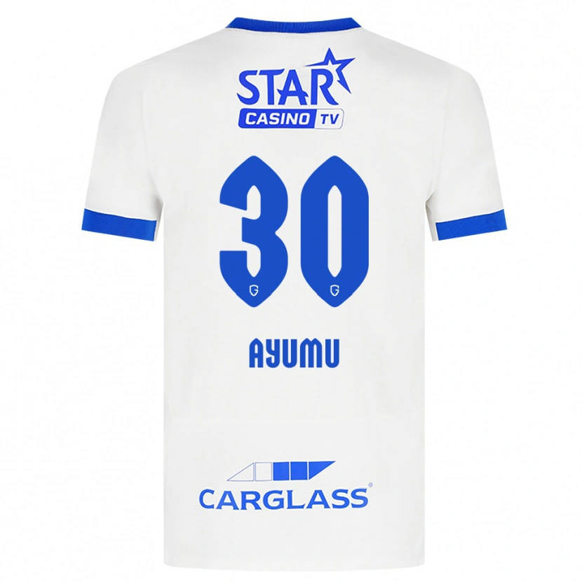 Danxen Homem Camisola Ayumu Yokoyama #30 Branco Azul Alternativa 2026/27 Camisa