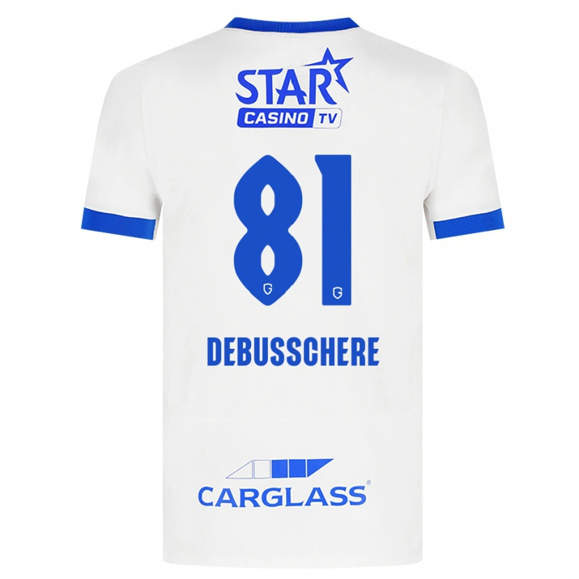 Danxen Homem Camisola Vic Debusschere #81 Branco Azul Alternativa 2026/27 Camisa