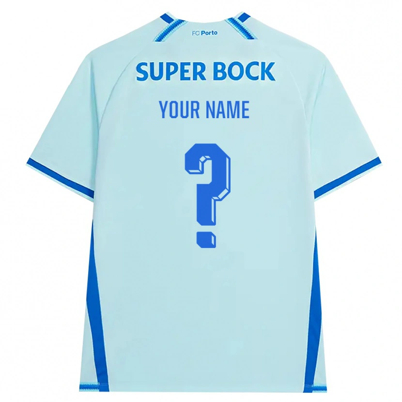 Danxen Homem Camisola Seu Nome #0 Lightcyan Azul Terceiro 2026/27 Camisa