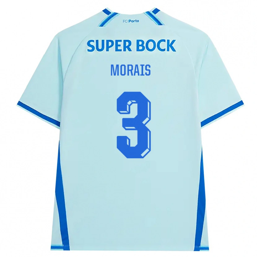 Danxen Homem Camisola Rodrigo Morais #3 Lightcyan Azul Terceiro 2026/27 Camisa