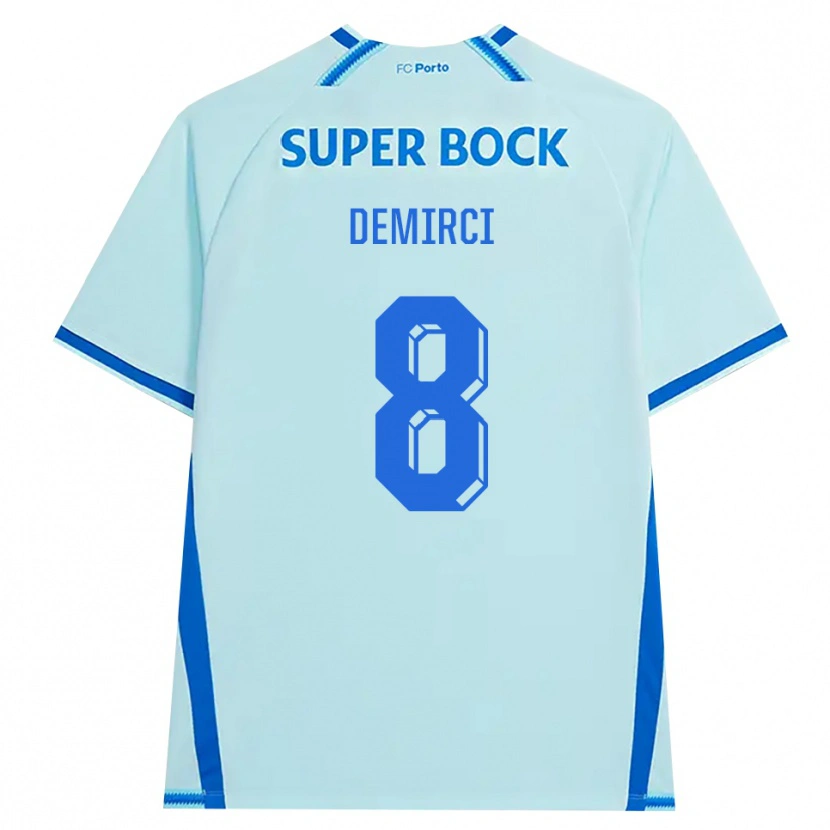Danxen Homem Camisola Rayan Demirci #8 Lightcyan Azul Terceiro 2026/27 Camisa
