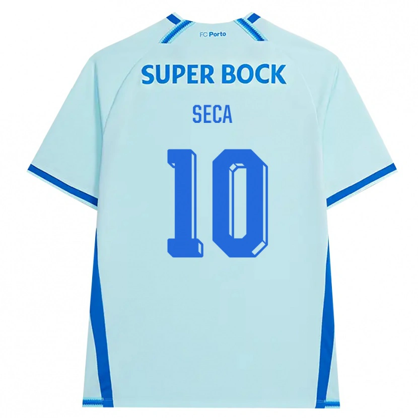 Danxen Homem Camisola Rodrigo Seca #10 Lightcyan Azul Terceiro 2026/27 Camisa