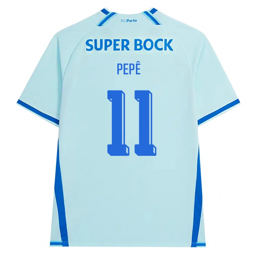 Danxen Homem Camisola Pepê #11 Lightcyan Azul Terceiro 2026/27 Camisa