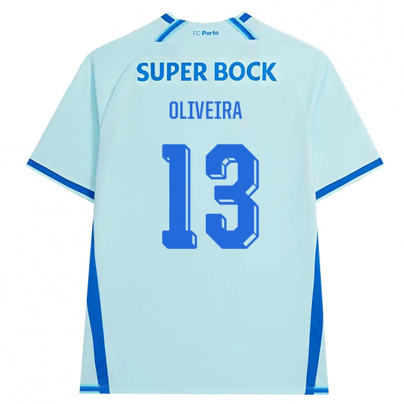 Danxen Homem Camisola Tomás Oliveira #13 Lightcyan Azul Terceiro 2026/27 Camisa