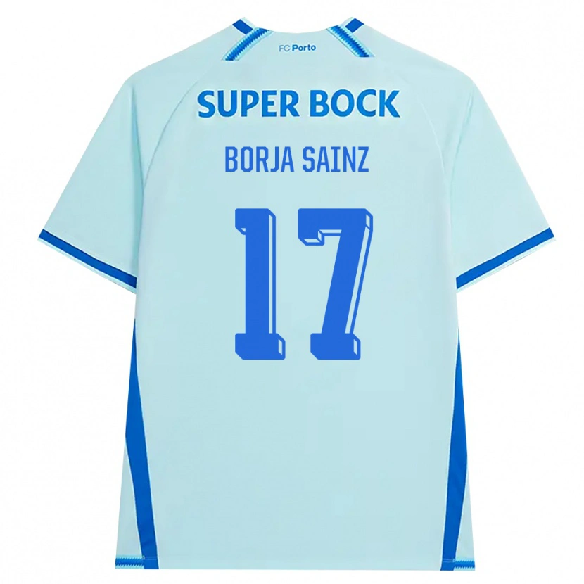 Danxen Homem Camisola Borja Sainz #17 Lightcyan Azul Terceiro 2026/27 Camisa