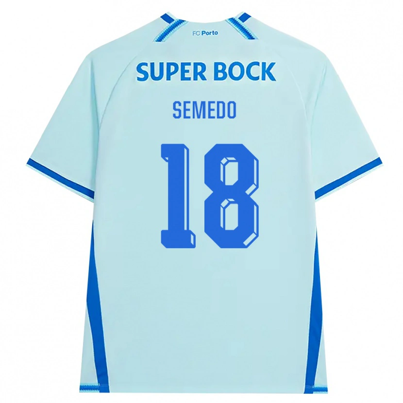 Danxen Homem Camisola Adriana Semedo #18 Lightcyan Azul Terceiro 2026/27 Camisa