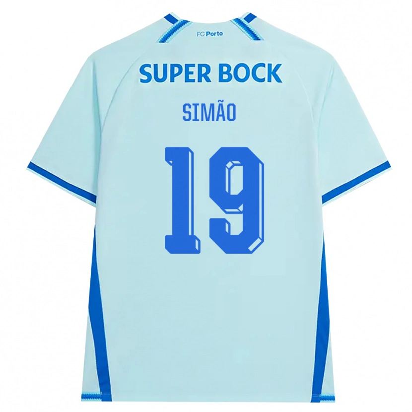 Danxen Homem Camisola Martim Simão #19 Lightcyan Azul Terceiro 2026/27 Camisa