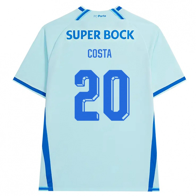 Danxen Homem Camisola Alberto Costa #20 Lightcyan Azul Terceiro 2026/27 Camisa