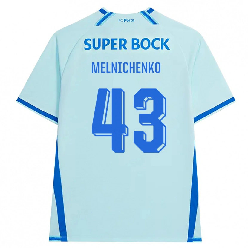 Danxen Homem Camisola Trofim Melnichenko #43 Lightcyan Azul Terceiro 2026/27 Camisa