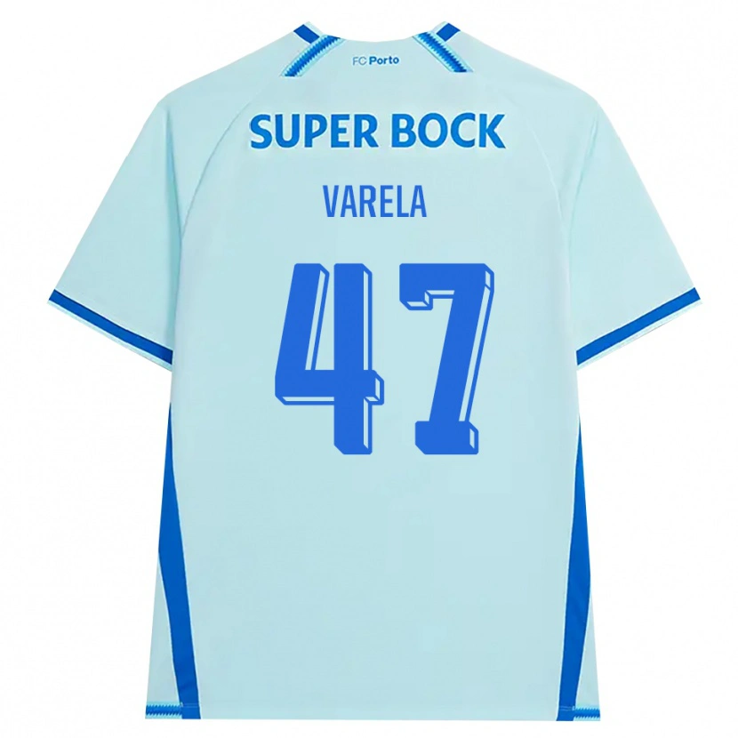 Danxen Homem Camisola Cardoso Varela #47 Lightcyan Azul Terceiro 2026/27 Camisa