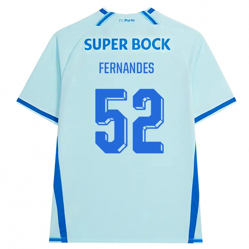 Danxen Homem Camisola Martim Fernandes #52 Lightcyan Azul Terceiro 2026/27 Camisa