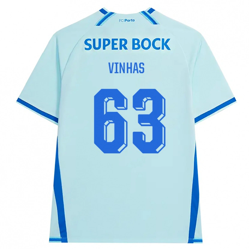 Danxen Homem Camisola David Vinhas #63 Lightcyan Azul Terceiro 2026/27 Camisa