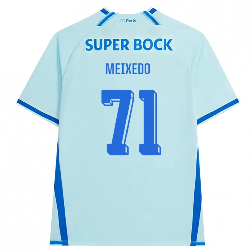 Danxen Homem Camisola Francisco Meixedo #71 Lightcyan Azul Terceiro 2026/27 Camisa