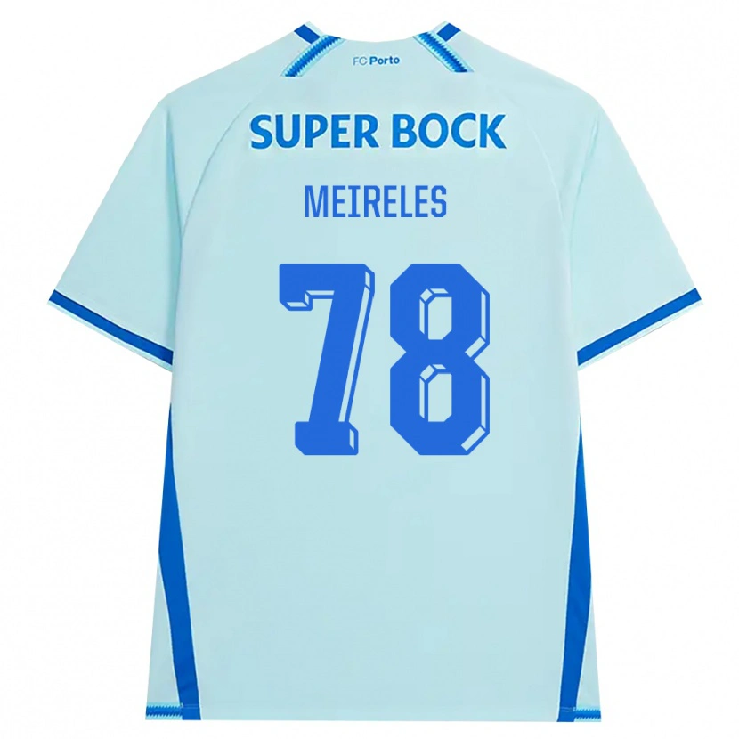 Danxen Homem Camisola Jorge Meireles #78 Lightcyan Azul Terceiro 2026/27 Camisa