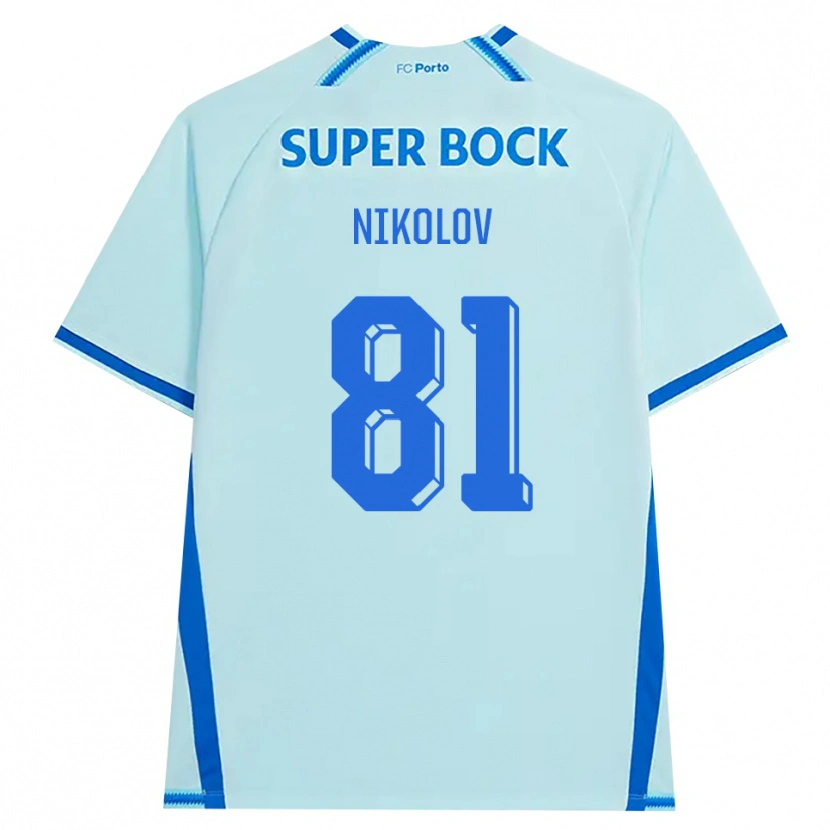 Danxen Homem Camisola Antoni Nikolov #81 Lightcyan Azul Terceiro 2026/27 Camisa