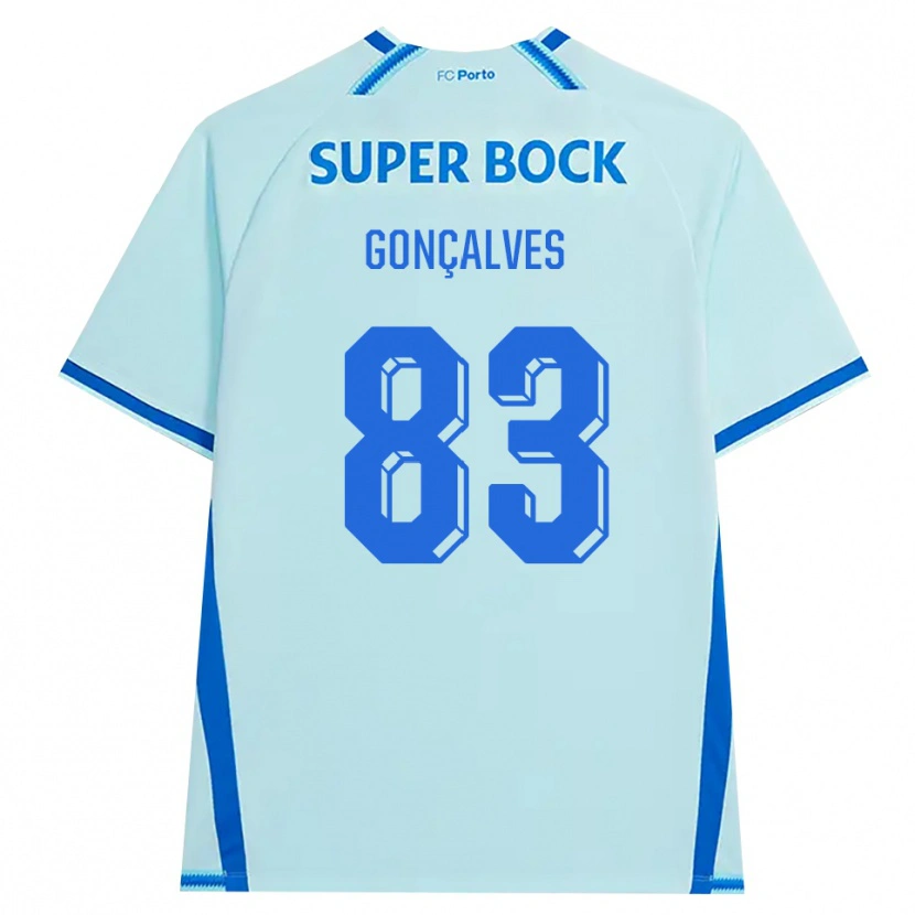 Danxen Homem Camisola Rodrigo Gonçalves #83 Lightcyan Azul Terceiro 2026/27 Camisa