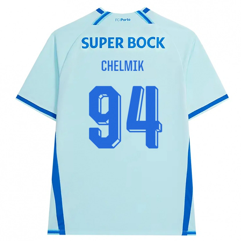 Danxen Homem Camisola Martim Chelmik Santos Antunes #94 Lightcyan Azul Terceiro 2026/27 Camisa