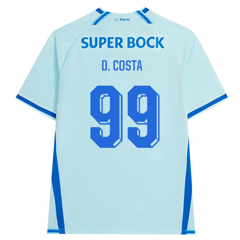Danxen Homem Camisola Diogo Costa #99 Lightcyan Azul Terceiro 2026/27 Camisa