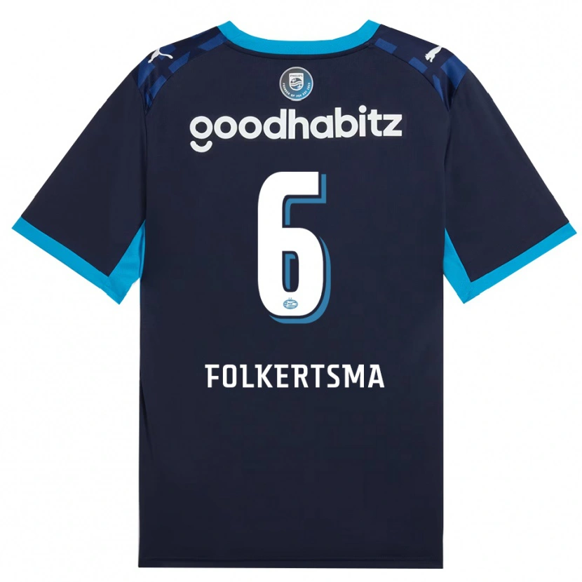 Danxen Homem Camisola Sisca Folkertsma #6 Dodgerblue Royalblue Terceiro 2026/27 Camisa