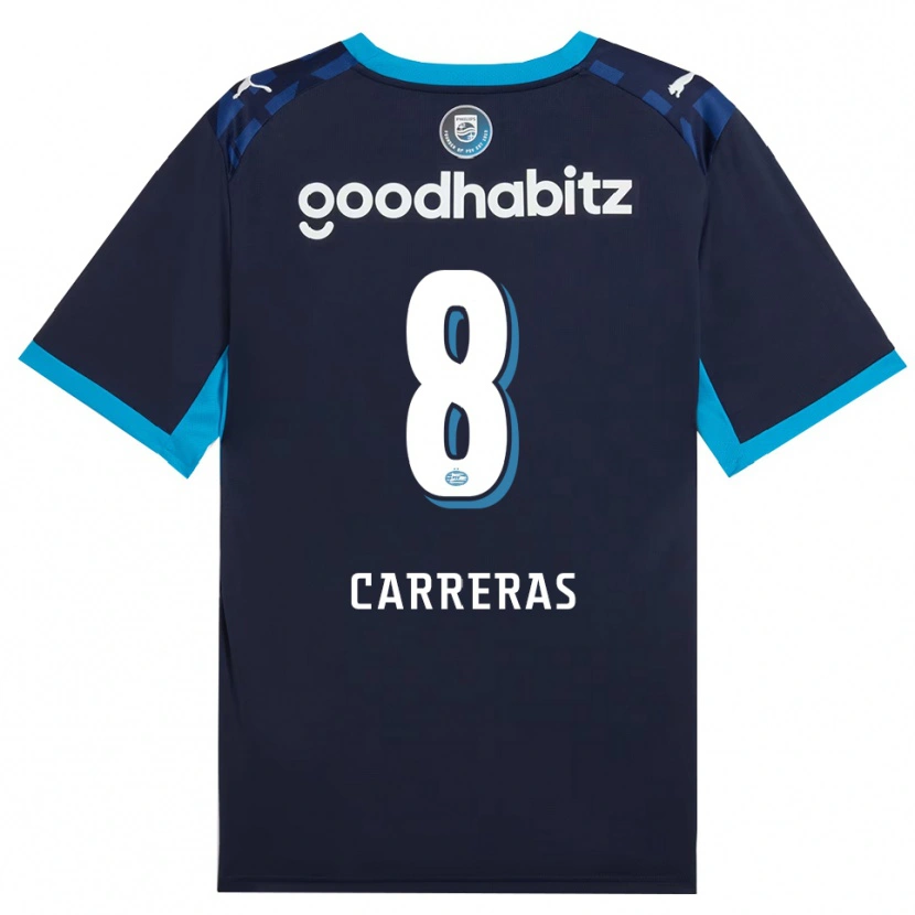 Danxen Homem Camisola Georgina Carreras #8 Dodgerblue Royalblue Terceiro 2026/27 Camisa