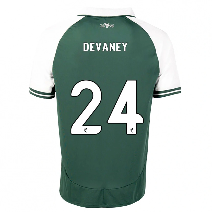 Danxen Homem Camisola Jacob Devaney #24 Verde Mar Branco Principal 2026/27 Camisa