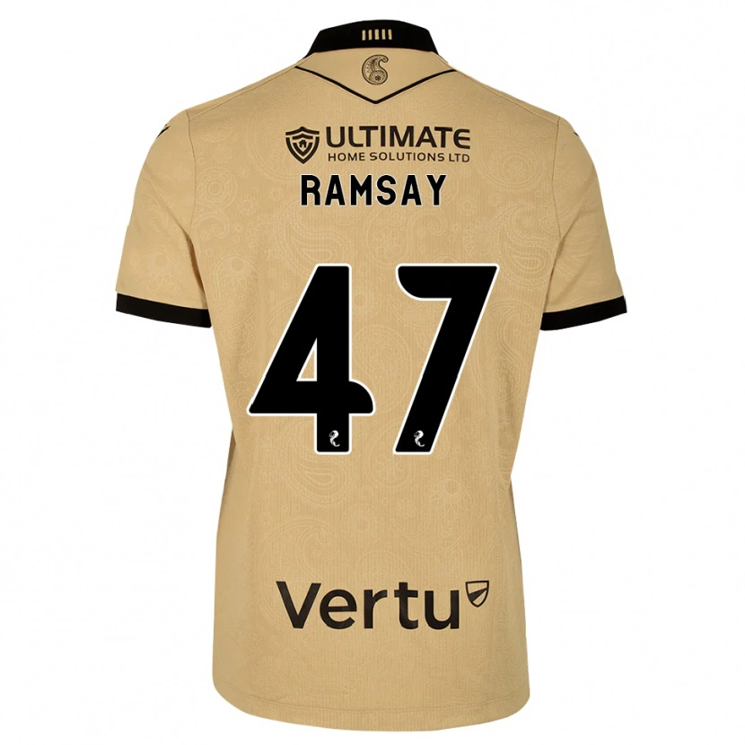 Danxen Homem Camisola Calvin Ramsay #47 Madeira Queimada Preto Alternativa 2026/27 Camisa