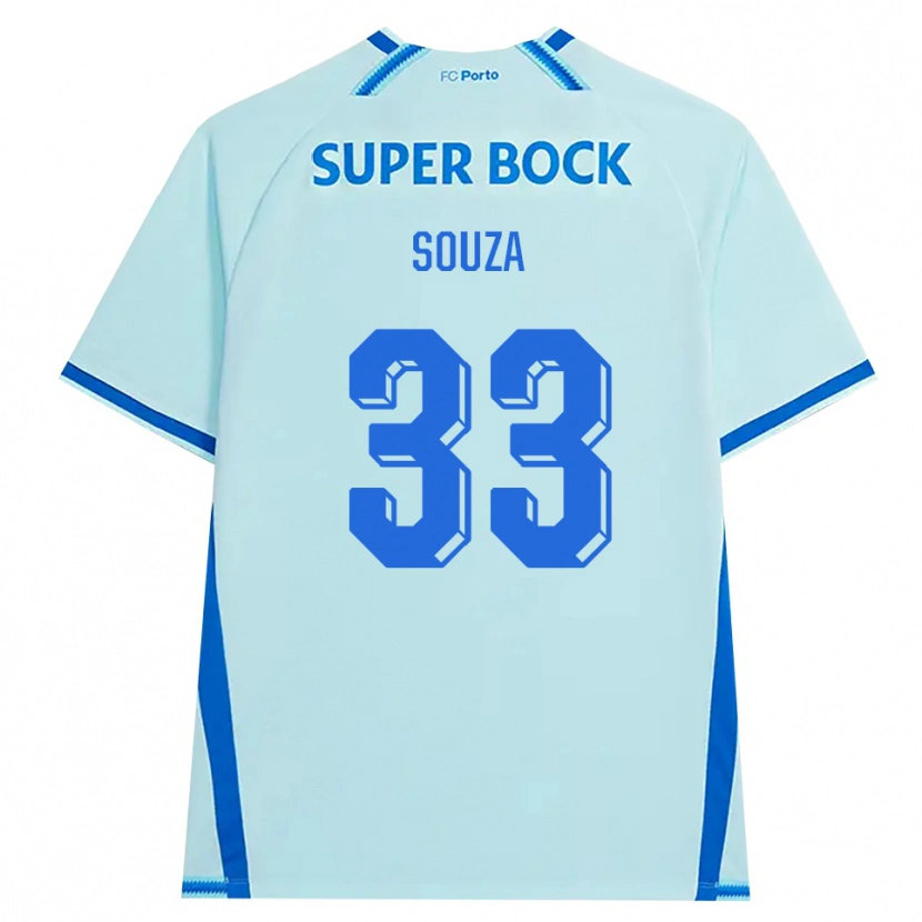 Danxen Homem Camisola João Victor De Souza Menezes #33 Lightcyan Azul Terceiro 2026/27 Camisa